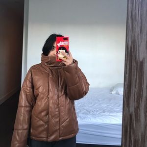 Wilfred Faux Leather Cloud Puff